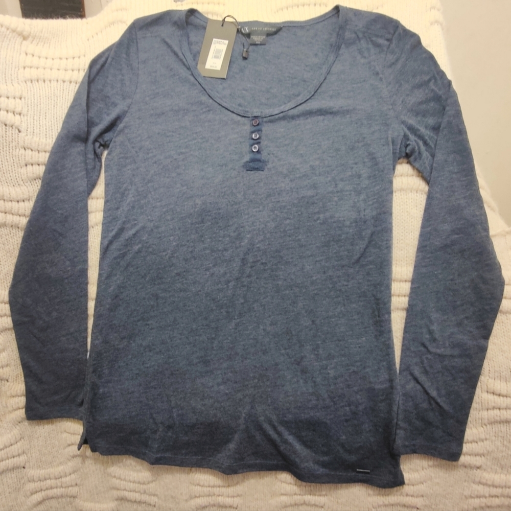 Armani Exchange long sleeve top NWT Size M